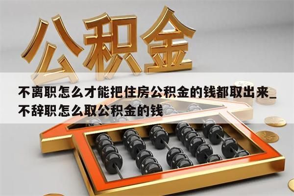 不离职怎么才能把住房公积金的钱都取出来_不辞职怎么取公积金的钱
